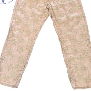 Magnolia Pearl Tate/Sold Out Linen pPink Star Embroidered Miner Pants